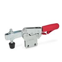 GN 820.4 Horizontal Acting Toggle Clamp with Safety Hook with Vertical Mounting Base